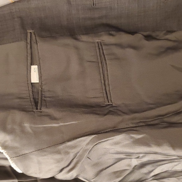 Calvin Klein Charcoal Blazer Suit Coat - Picture 7 of 11